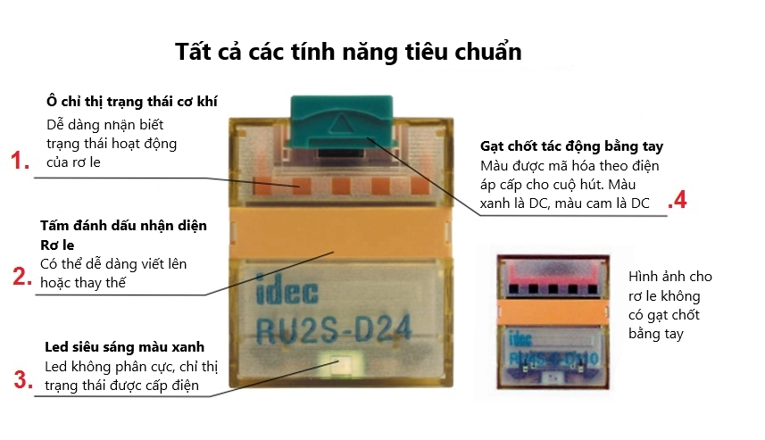 ro le trung gian 8 chan idec 24vdc ru2s d24