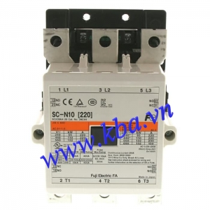 contactor fuji 3p 220a 220vac 2no 2nc sc n10 220vac